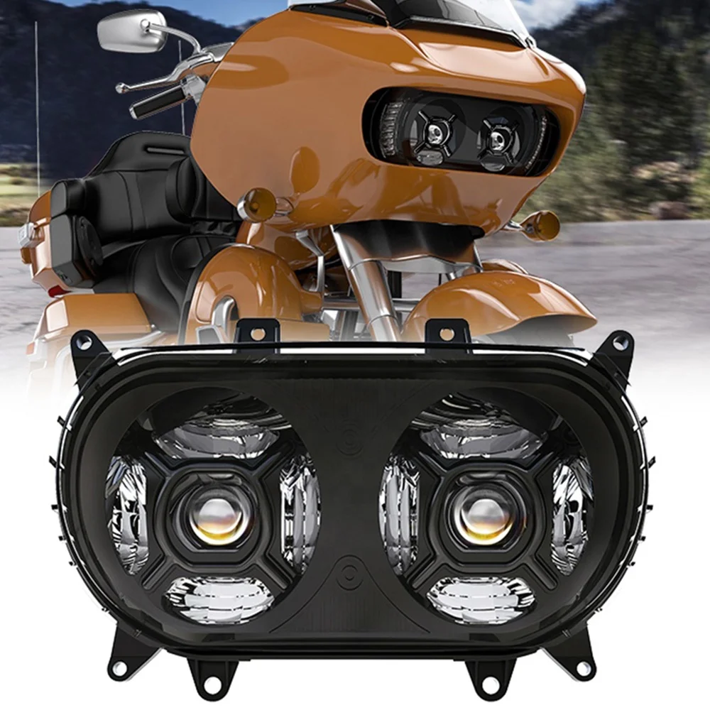 For Motorcycle Road Glide 2015-2020 Motorcycle Dual LED Headlight Projector Headlamp for 2015-2020 Road Glide Dual LED Headlight
For Motorcycle Road Glide 2015-2020 Motorcycle Dual LED Headlight Projector Headlamp for 2015-2020 Road Glide Dual LED Headlight