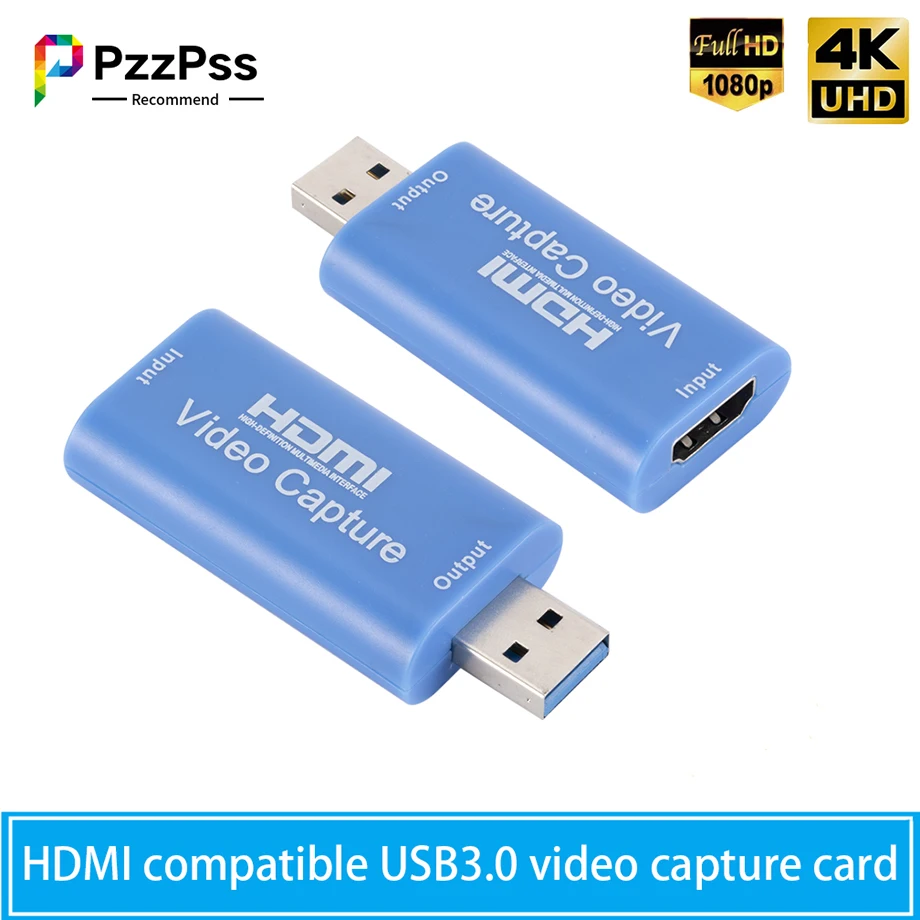 1080P portable HDMI compatible USB3.0 video capture card 4K suitable for PS4 computer HD live game DVD camcorder recording, etc
1080P portable HDMI compatible USB3.0 video capture card 4K suitable for PS4 computer HD live game DVD camcorder recording, etc