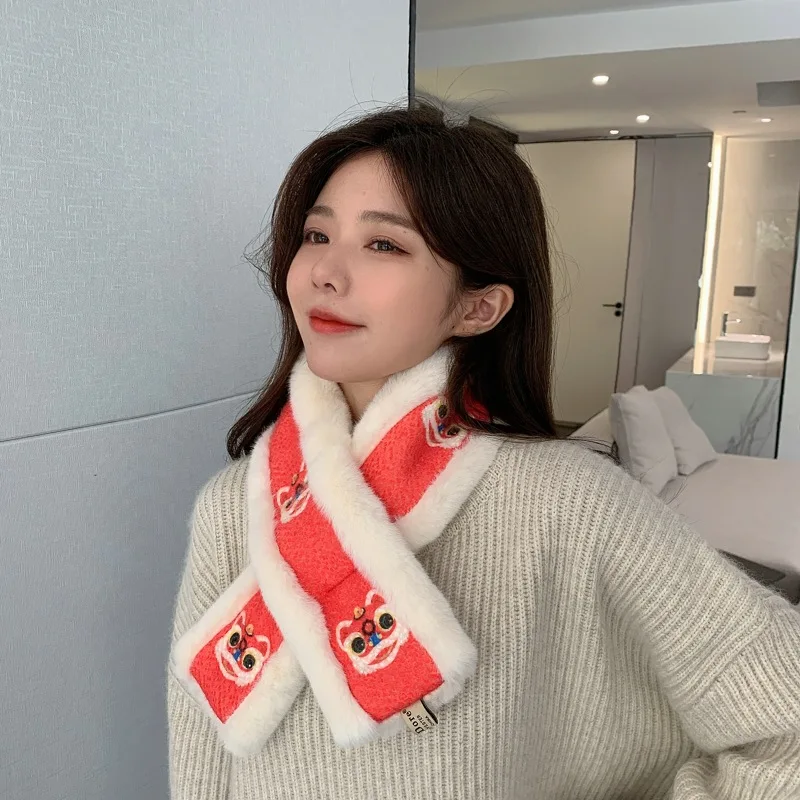 Новогодний симпатичный красный шарф Зимний женский сетчатый красный воротник меховой шарф из искусственного кроличьего меха китайская ве...
Новогодний симпатичный красный шарф Зимний женский сетчатый красный воротник меховой шарф из искусственного кроличьего меха китайская ве...