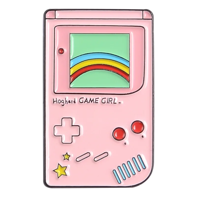Новая креативная розовая Милая мультяшная игровая консоль для девочек с ручкой и