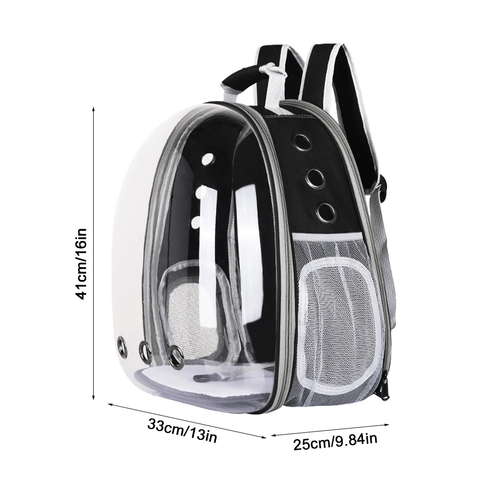 

Expandable Cat Bag Portable Pet Outing Backpack Transparent Space Capsule Strap Cat Carrier Backpack For Pet Outdoor Carry Bags