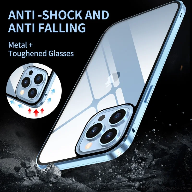 Double-sided metal iphone 13Mini case privacy kit protect privacy Magnetic bonding IPhone 13ProMax case Full cover for 13promax
Double-sided metal iphone 13Mini case privacy kit protect privacy Magnetic bonding IPhone 13ProMax case Full cover for 13promax