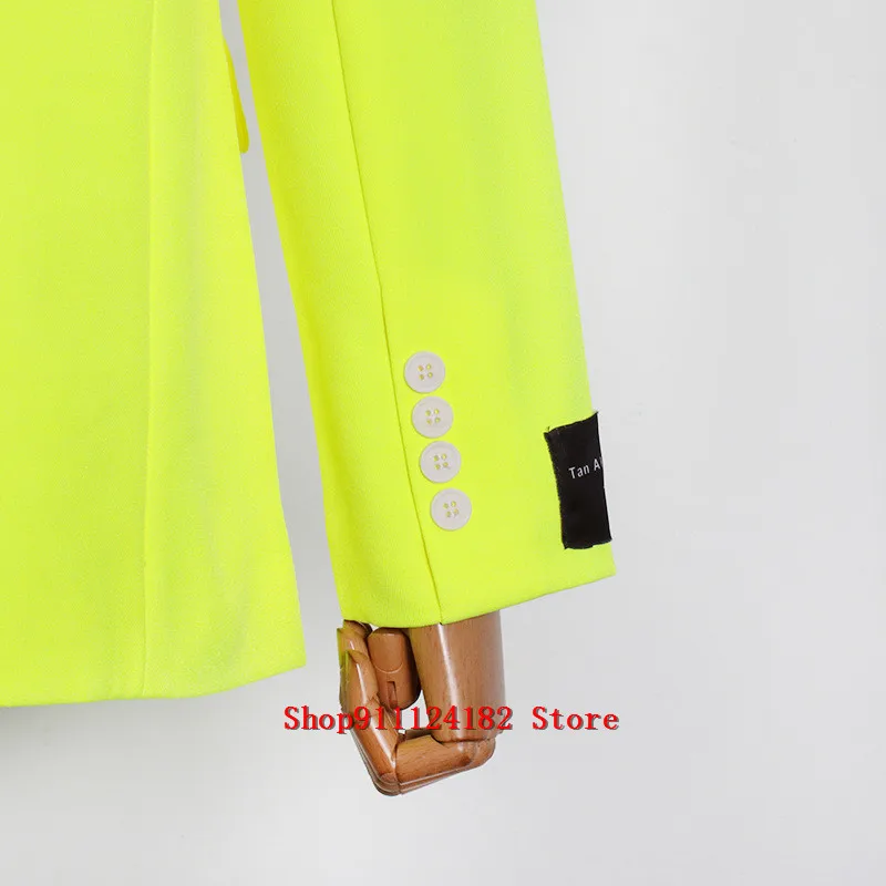 2021 Hot Spring Fashion Drape Fluorescent Yellow Loose Single Breasted Lapel Long Sleeve Suit Jacket For Women
2021 Hot Spring Fashion Drape Fluorescent Yellow Loose Single Breasted Lapel Long Sleeve Suit Jacket For Women