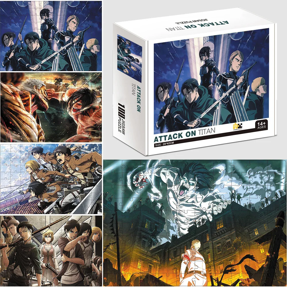 100 Pieces Attack On Titan Cartoon Anime puzzle Assembling Toys for Adults Children Jigsaw Puzzles Games birthday Xmas Gifts
100 Pieces Attack On Titan Cartoon Anime puzzle Assembling Toys for Adults Children Jigsaw Puzzles Games birthday Xmas Gifts