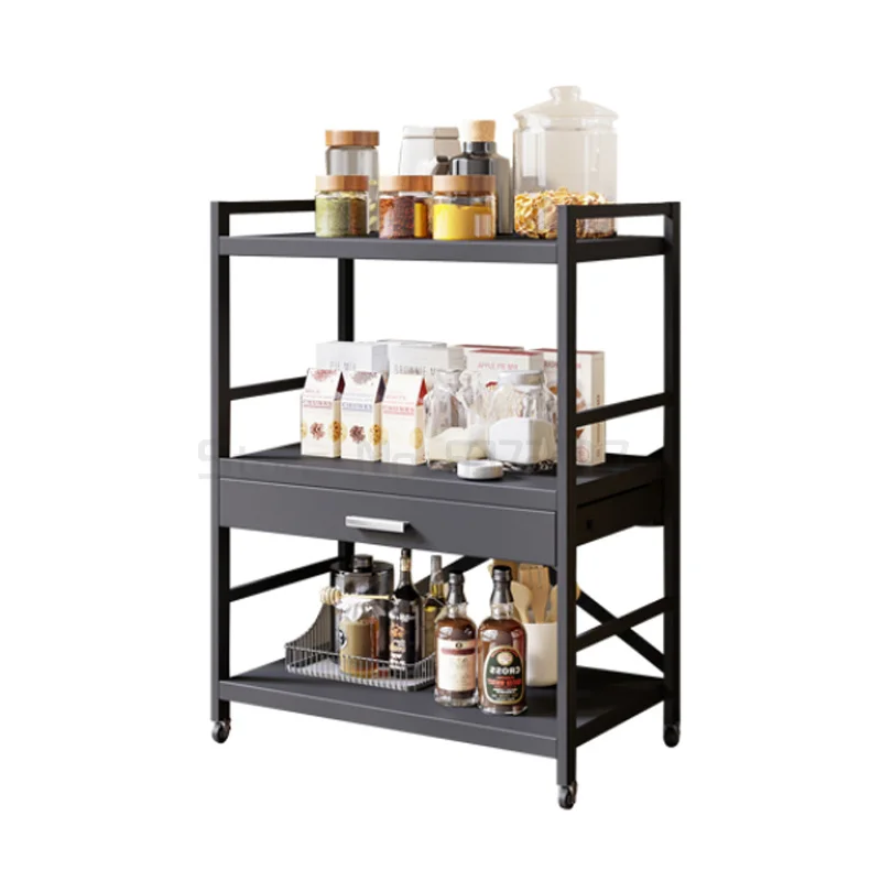 Installation free kitchen shelf stainless steel floor multi-layer microwave oven drawer multi-functional storage rack
Installation free kitchen shelf stainless steel floor multi-layer microwave oven drawer multi-functional storage rack