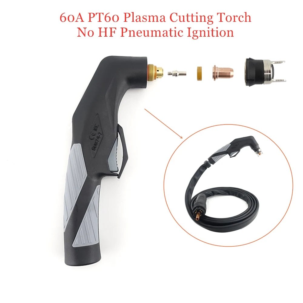 60A PT60 Plasma Cutting Torch Pneumatic Ignition Without HF IPT60 TP60 Professional No HF Metal Cutter
60A PT60 Plasma Cutting Torch Pneumatic Ignition Without HF IPT60 TP60 Professional No HF Metal Cutter