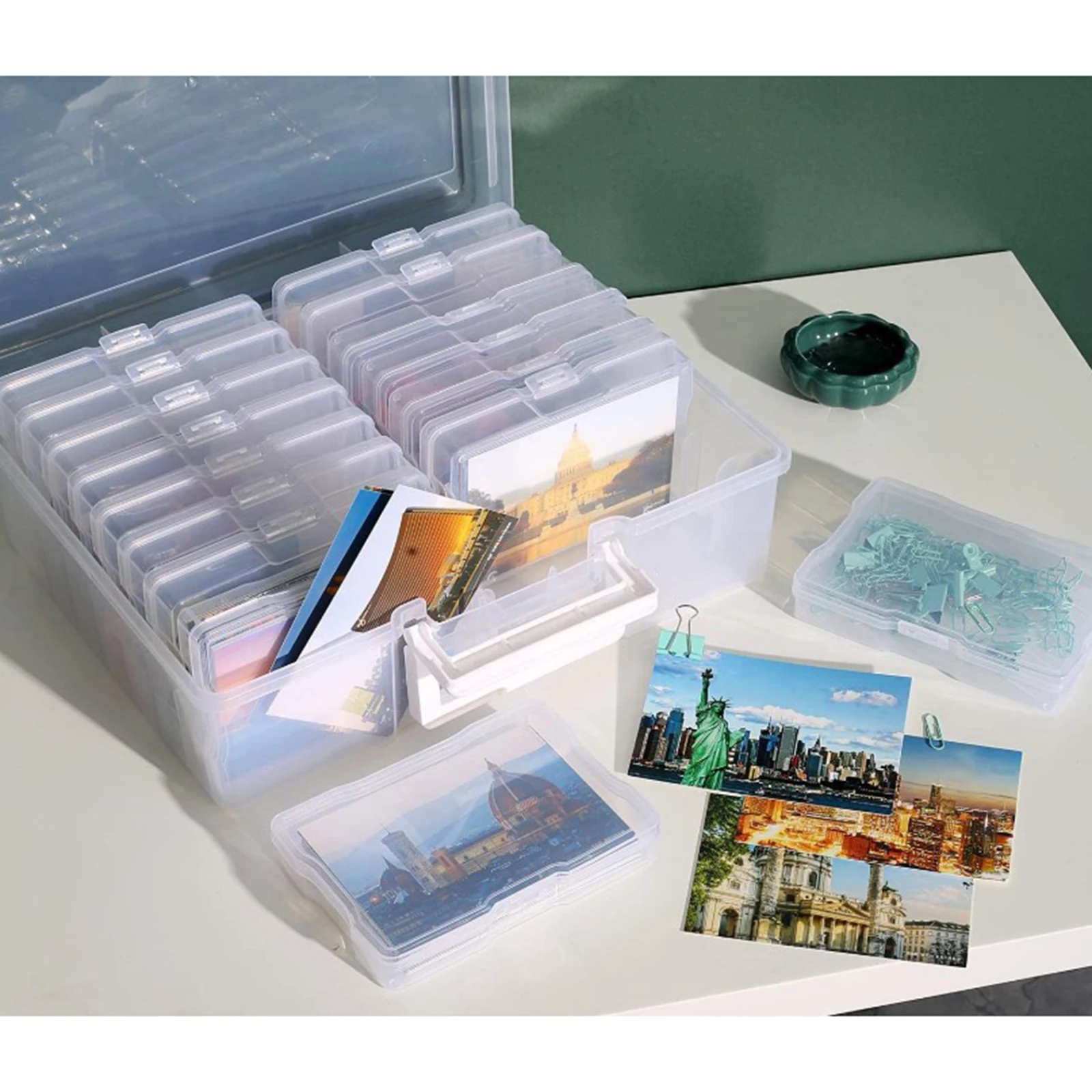 Пластиковый органайзер для хранения фотографий 16 внутренних коробок | Дом и сад