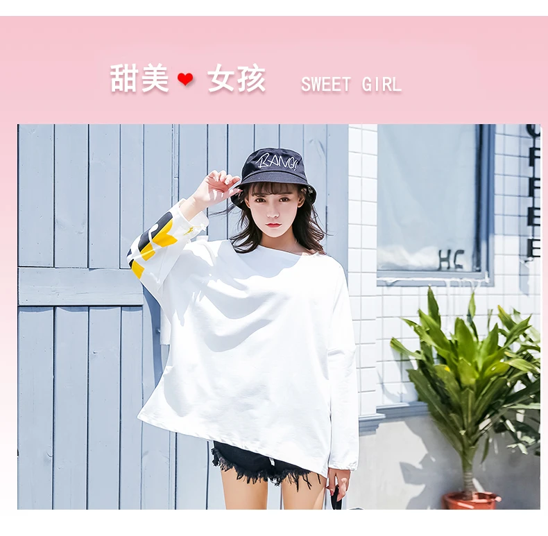 Design Drawstring Loose-Fitting Thin Long Sleeve T-shirt Women Fall Women's Clothing New Lettered Printed Lazy Style Top-Music
Design Drawstring Loose-Fitting Thin Long Sleeve T-shirt Women Fall Women's Clothing New Lettered Printed Lazy Style Top-Music