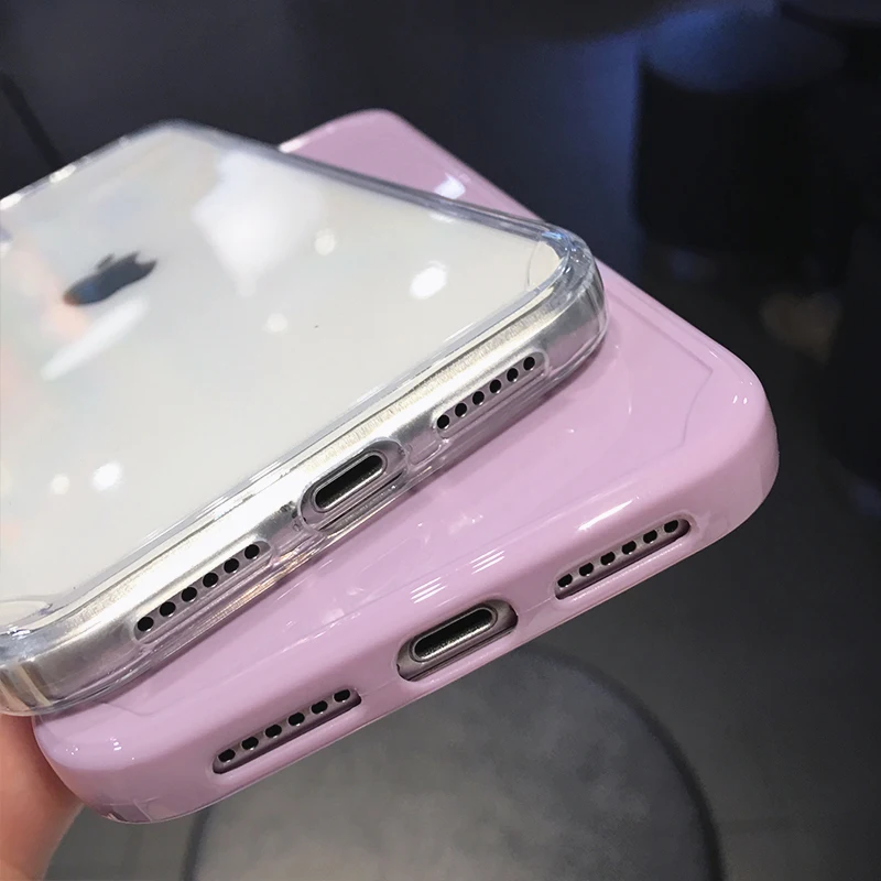 Simple Plain Shockproof Phone Case For iPhone 11 Pro Max XR X XS 12 Mini 7 8 Plus SE 2020 Transparent Soft Silicone Back Cover
Simple Plain Shockproof Phone Case For iPhone 11 Pro Max XR X XS 12 Mini 7 8 Plus SE 2020 Transparent Soft Silicone Back Cover