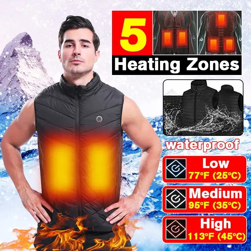 Men Women Outdoor USB Infrared Heating Vest Jacket Men Winter Electric Heated Vest Waistcoat For Sports Hiking Oversized 3XL
Men Women Outdoor USB Infrared Heating Vest Jacket Men Winter Electric Heated Vest Waistcoat For Sports Hiking Oversized 3XL