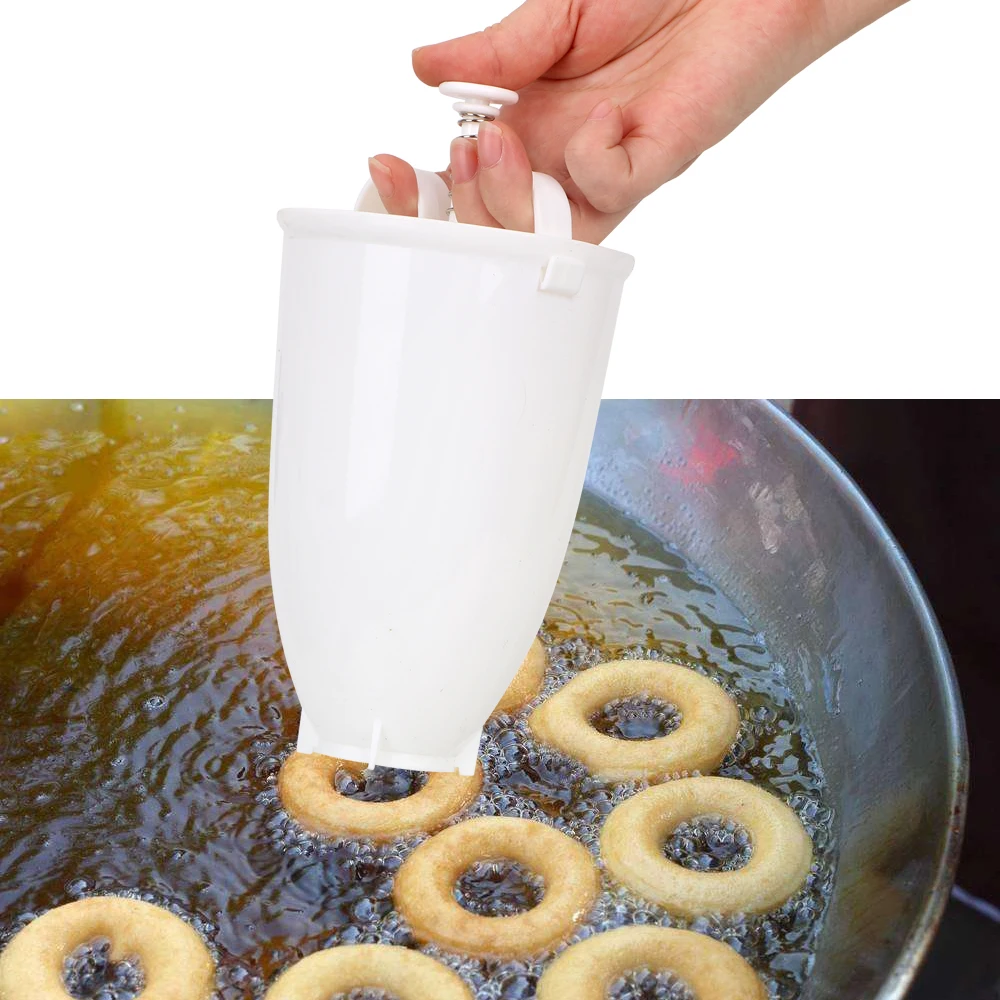 Donut Mould Easy Fast Portable Donut Maker Manual Waffle Dispenser Doughnut Machine Arabic Waffle Plastic Lightweight Deep Fry
Donut Mould Easy Fast Portable Donut Maker Manual Waffle Dispenser Doughnut Machine Arabic Waffle Plastic Lightweight Deep Fry