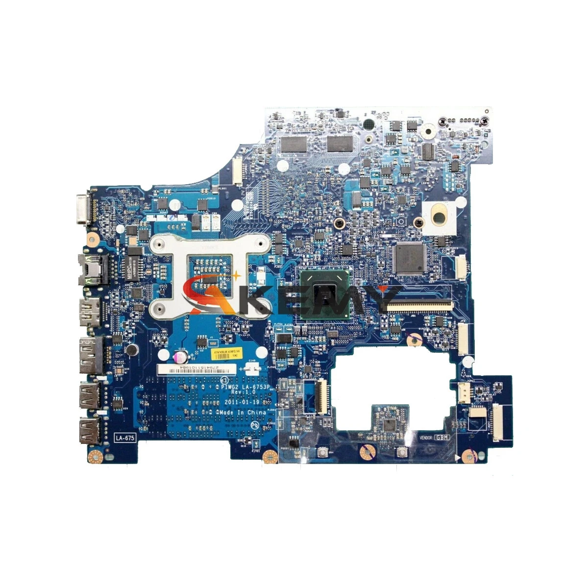 Akemy PIWG2 LA-6753P MAIN BOARD For Lenovo G570 Laptop Motherboard HM65 DDR3 HD6300M Video card
Akemy PIWG2 LA-6753P MAIN BOARD For Lenovo G570 Laptop Motherboard HM65 DDR3 HD6300M Video card