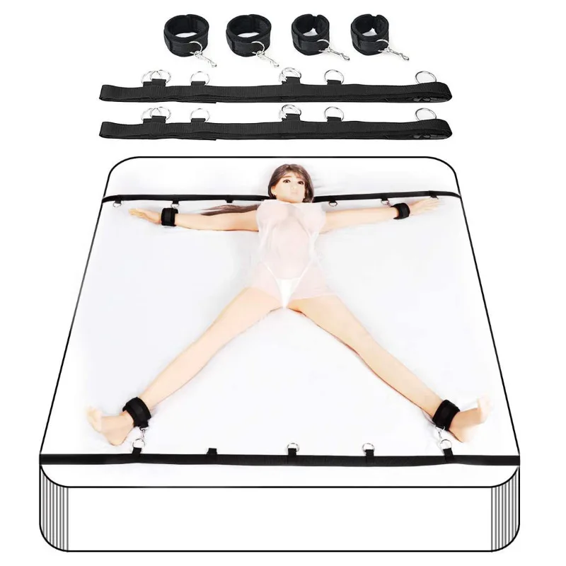 Фото Секс спящий переплет кровати с плюшевой Связывание ремень SM прямые продажи суб