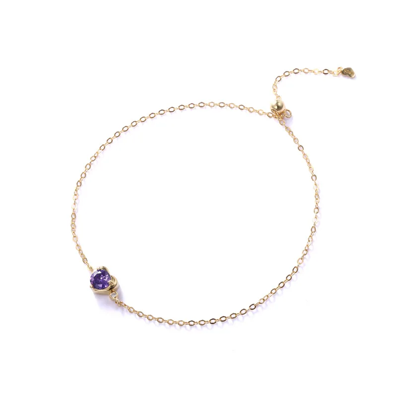 Heart Shaped Purple Zircon 925 Silver Charm Bracelet Bijoux Minimalism Bangles Vintage Bohemian Joyas Silver Women Bangles
Heart Shaped Purple Zircon 925 Silver Charm Bracelet Bijoux Minimalism Bangles Vintage Bohemian Joyas Silver Women Bangles