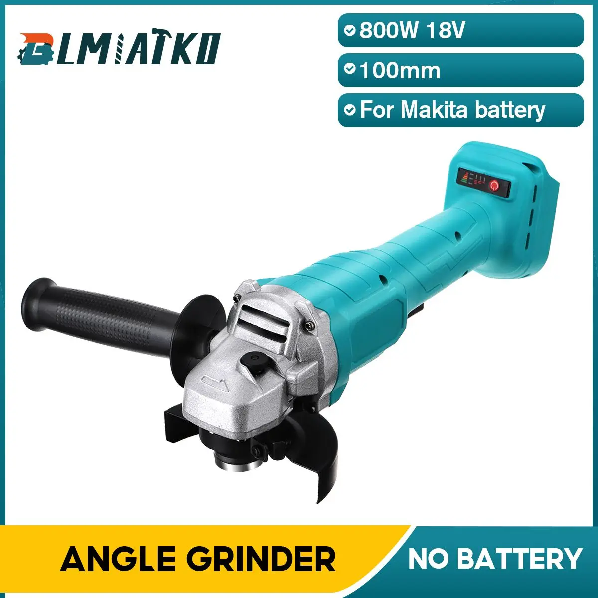 100/125MM 800W Brushless Electric Angle Grinder 4 Speed Cutting Machine Power Tool For Makita 18V Battery
100/125MM 800W Brushless Electric Angle Grinder 4 Speed Cutting Machine Power Tool For Makita 18V Battery