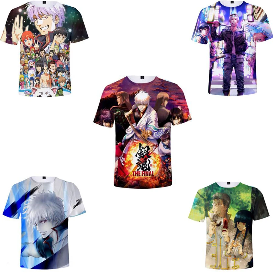 Japan Anime Gintama 3D T Shirt Women Men Summer Short Sleeve Funny Tshirt Graphic Tees Streetwear Sakata Gintoki Cosplay Costume
Japan Anime Gintama 3D T Shirt Women Men Summer Short Sleeve Funny Tshirt Graphic Tees Streetwear Sakata Gintoki Cosplay Costume