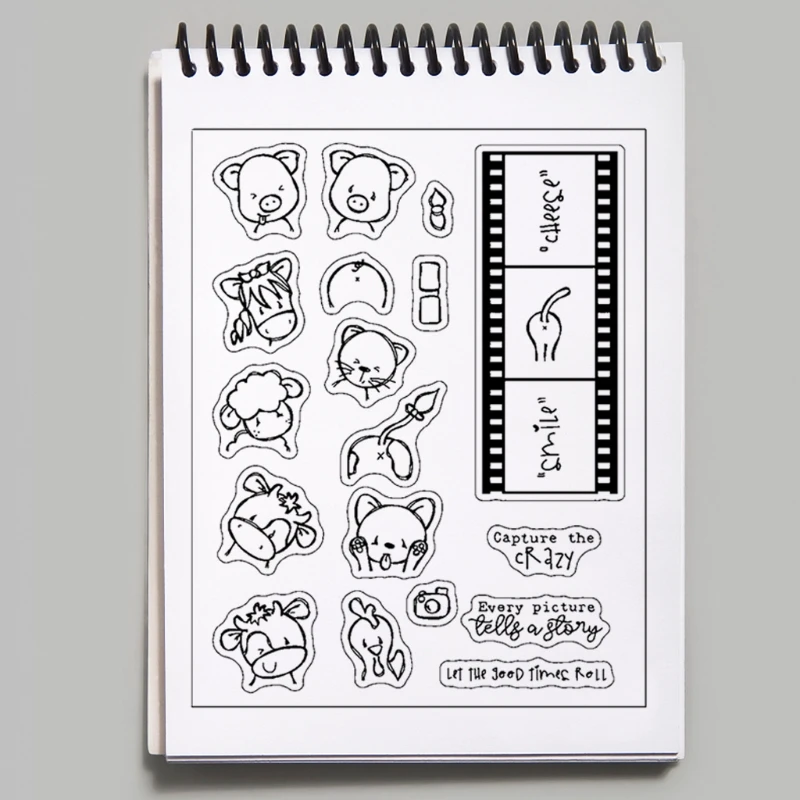 Transparent Animal Embossing DIY Stencil Silicone Stamps, Album Paper Card Making Printing Stamp Set for Scrapbooking
Transparent Animal Embossing DIY Stencil Silicone Stamps, Album Paper Card Making Printing Stamp Set for Scrapbooking