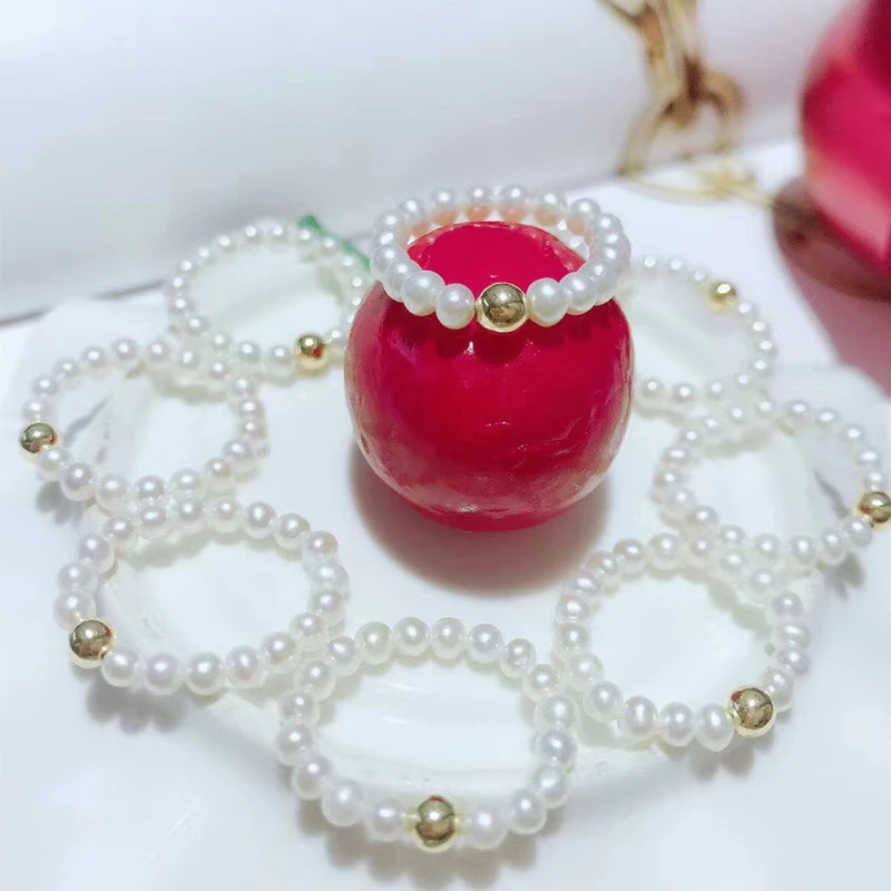 ANI 18K Yellow Gold (AU750) Wedding Ring Fine Bead Gold Rings anillos mujer Engagement Natural Freshwater Pearl Ring for Women
ANI 18K Yellow Gold (AU750) Wedding Ring Fine Bead Gold Rings anillos mujer Engagement Natural Freshwater Pearl Ring for Women