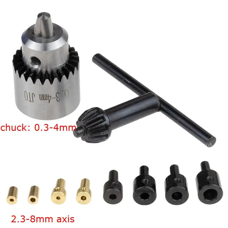Bench Drill Micro Chuck 0.3-4mm Copper Connecting Sleeve 2.3-8mm Electric Drill Chuck Table Grinding Accessories
Bench Drill Micro Chuck 0.3-4mm Copper Connecting Sleeve 2.3-8mm Electric Drill Chuck Table Grinding Accessories