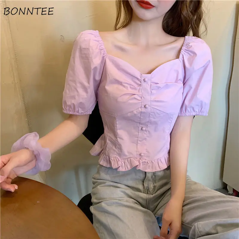 Blouses Women V-neck Slim Girls Crop Top Streetwear Fashion Solid Leisure Harajuku Korean Style Female Summer All-match Students
Blouses Women V-neck Slim Girls Crop Top Streetwear Fashion Solid Leisure Harajuku Korean Style Female Summer All-match Students