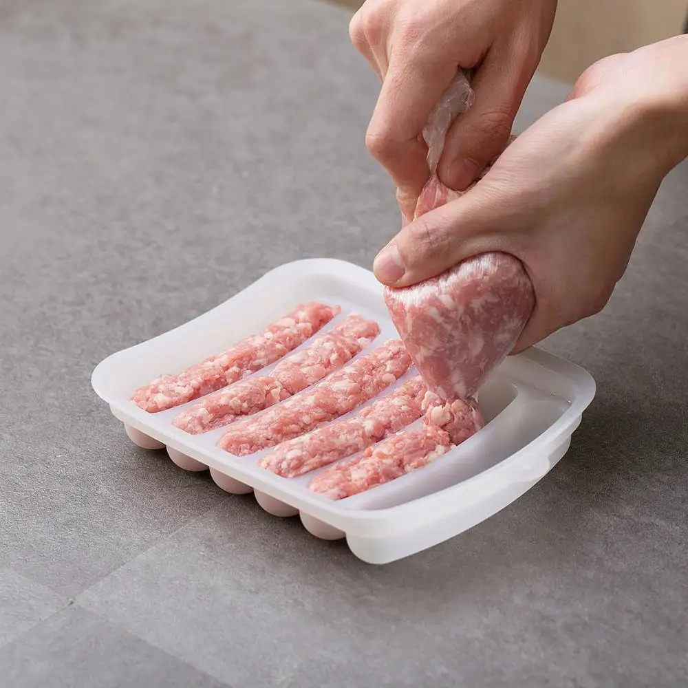 OTHERHOUSE Sausage Maker Silicone Mold with 6 Cavity Hot Dog Maker DIY Handmade High Temperature Baking Mold Cooking Tools
OTHERHOUSE Sausage Maker Silicone Mold with 6 Cavity Hot Dog Maker DIY Handmade High Temperature Baking Mold Cooking Tools