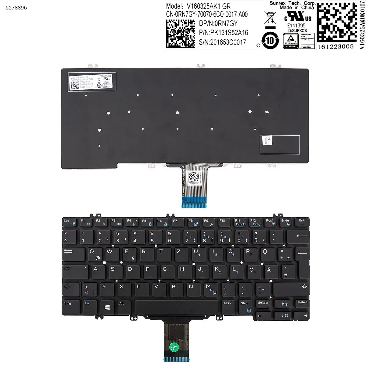 German QWERTZ New Replacement Keyboard for DELL Latitude 7380 7389 5280 5288 5289 7280 5290 7290 7390 2 in 1 Laptop NO Backlit
German QWERTZ New Replacement Keyboard for DELL Latitude 7380 7389 5280 5288 5289 7280 5290 7290 7390 2 in 1 Laptop NO Backlit