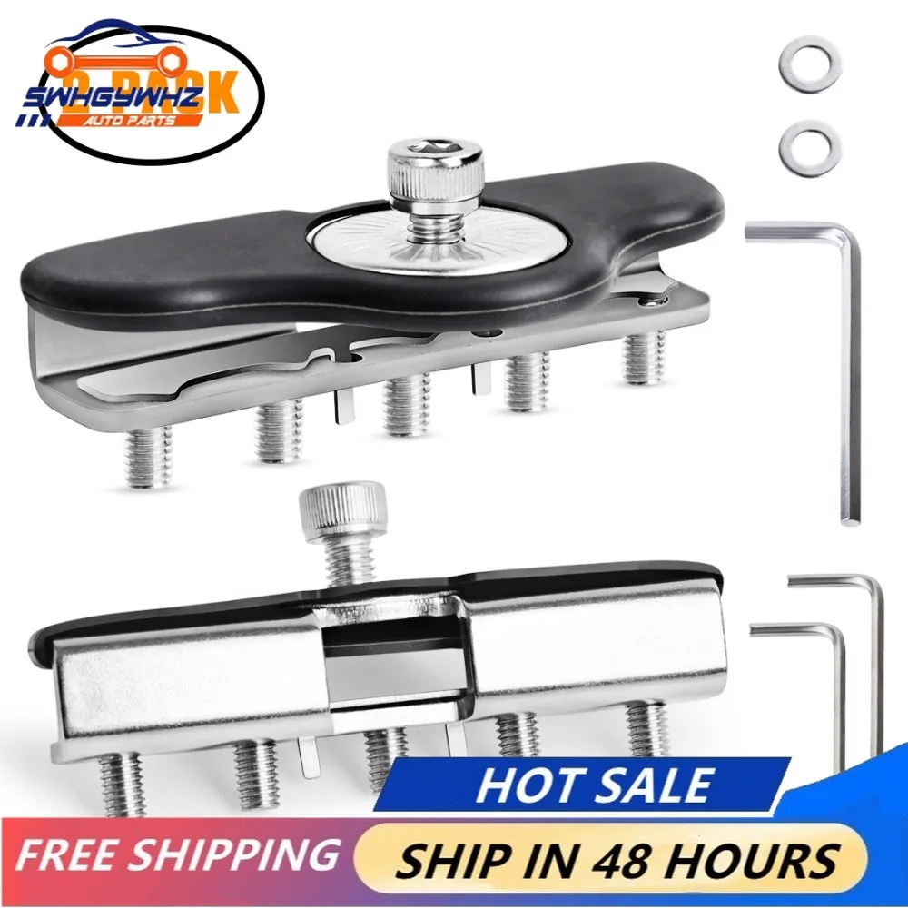 WHDZ 2Pc Car universal stainless steel LED/HID bar light Mounting bracket hood engine free punching LED work light strip bracket
WHDZ 2Pc Car universal stainless steel LED/HID bar light Mounting bracket hood engine free punching LED work light strip bracket