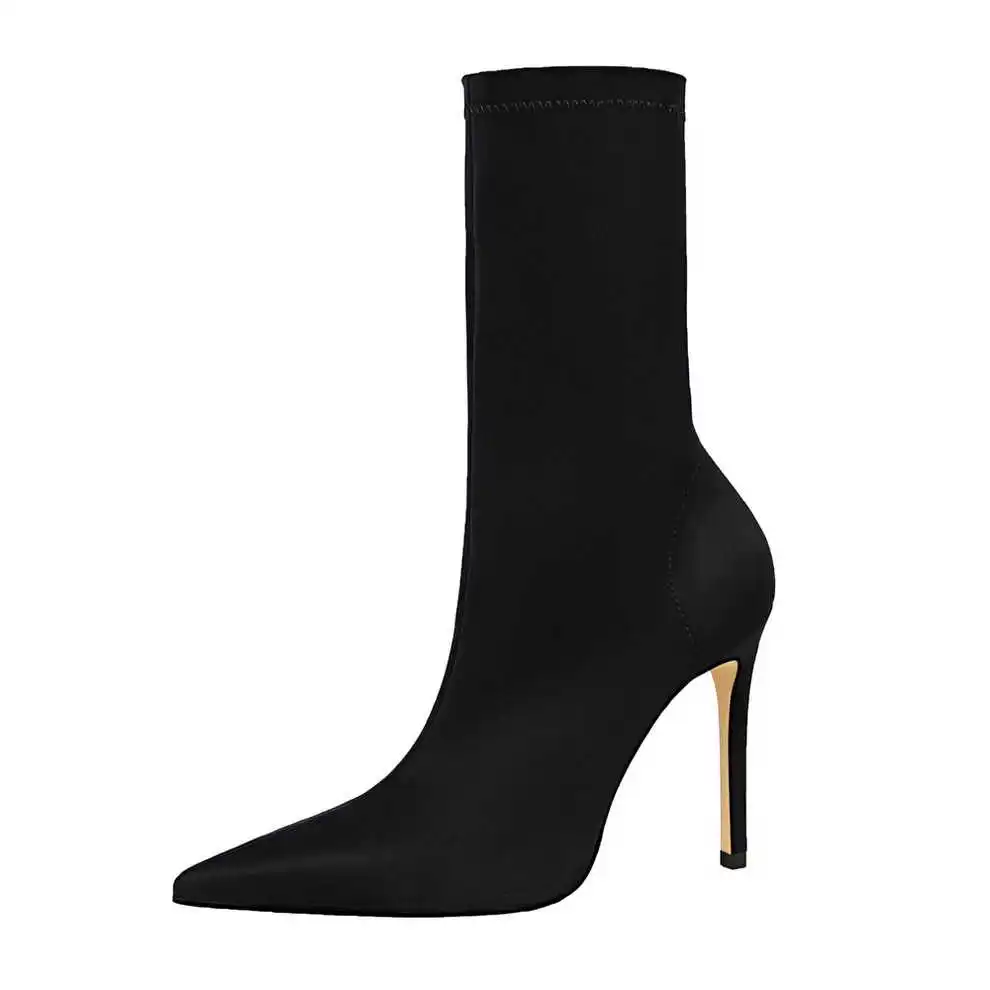 Spring 2020 new thin heel high heel short boots autumn winter net red elastic thin boots single boots
Spring 2020 new thin heel high heel short boots autumn winter net red elastic thin boots single boots