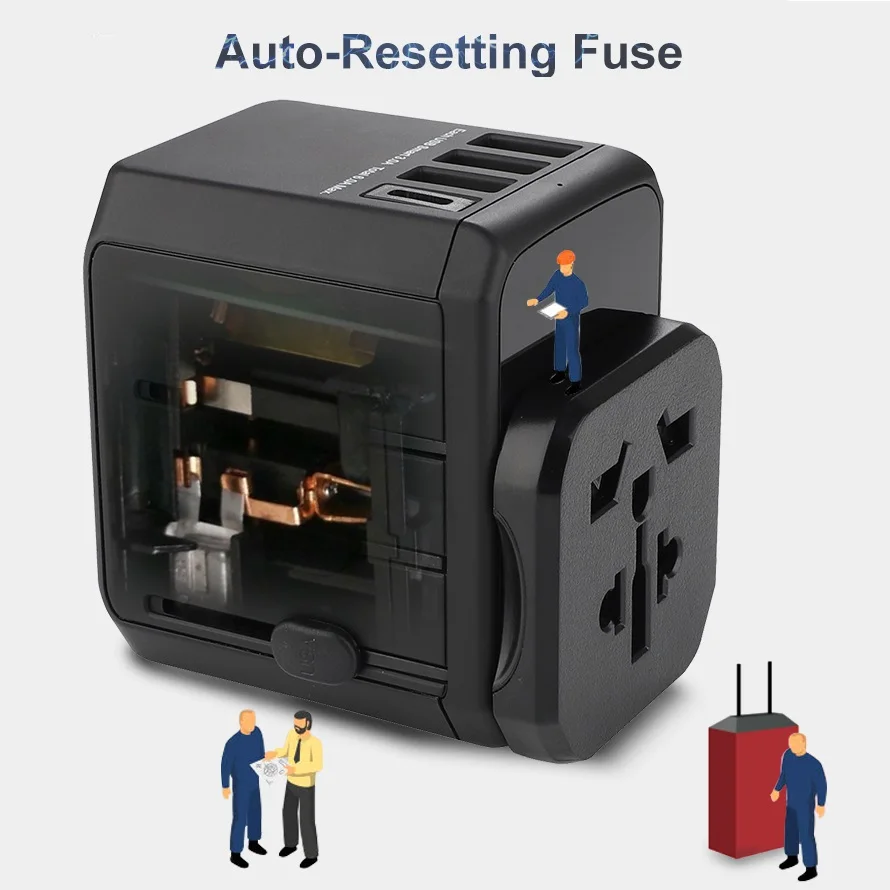 Top High Quality Safe Travel Adapter International Universal Wall Power 45W PD Type C 3.0A USB Chargers For US AUS EU UK
Top High Quality Safe Travel Adapter International Universal Wall Power 45W PD Type C 3.0A USB Chargers For US AUS EU UK