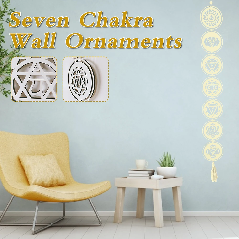 47 Inches 7 Chakra Wall Decor Art Wooden Meditation Yoga Hanging Meditation Symbol Wall Decals Home Decoration Dropshipping
47 Inches 7 Chakra Wall Decor Art Wooden Meditation Yoga Hanging Meditation Symbol Wall Decals Home Decoration Dropshipping