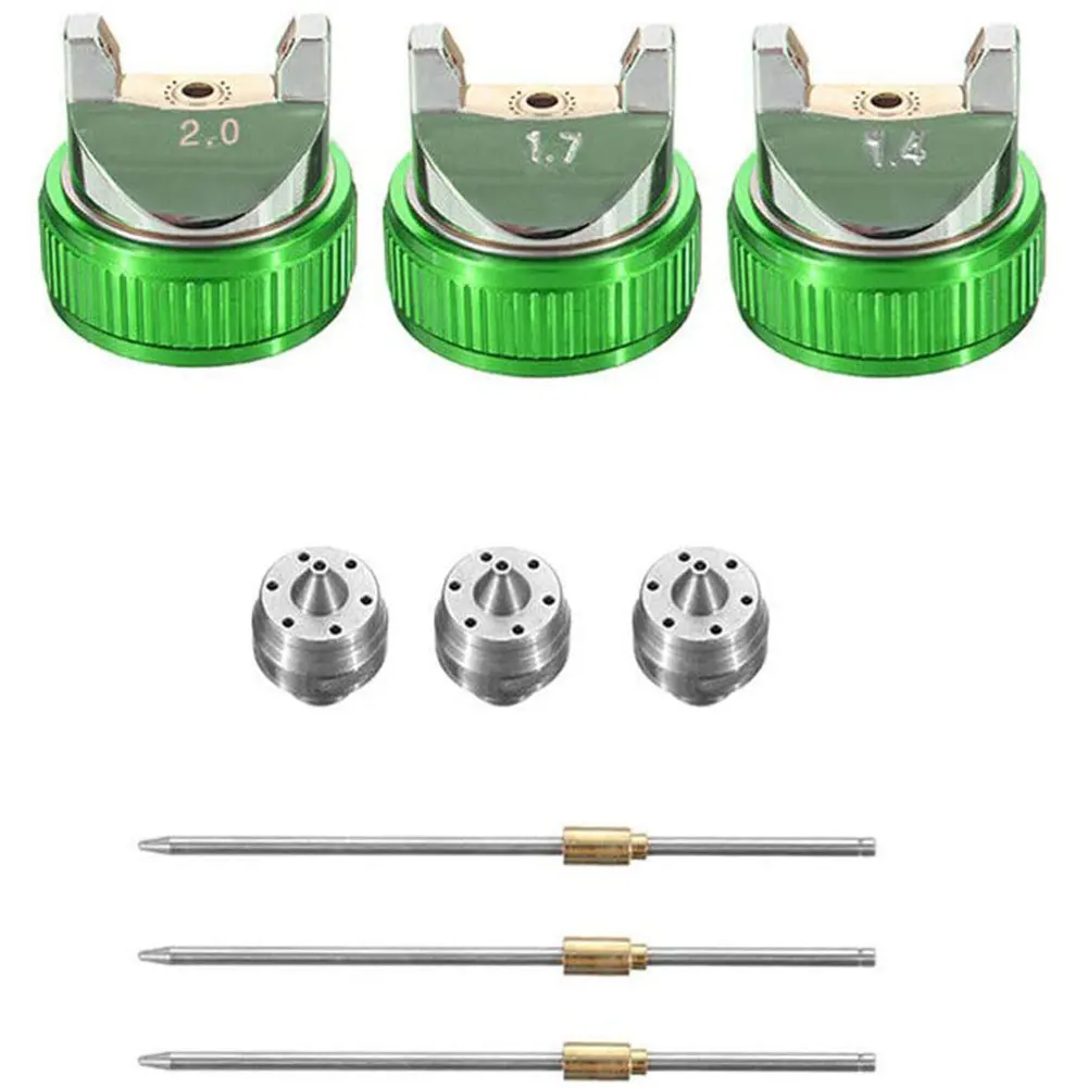 Painting Tools HVLP Spay Gun Gravity Feed Air Sprayers With 3 Nozzle Gravity Pneumatic 1.4/1.7/2.5MM 600ml Cup For Repair Kit 
Painting Tools HVLP Spay Gun Gravity Feed Air Sprayers With 3 Nozzle Gravity Pneumatic 1.4/1.7/2.5MM 600ml Cup For Repair Kit