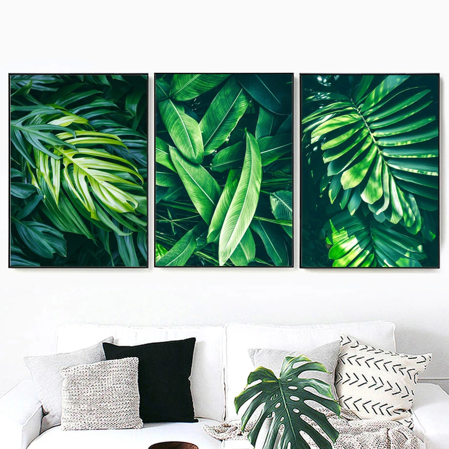 Green Plants Palm Monstera Big Leaf Wall Art Print Canvas Painting Nordic Posters And Prints Wall Pictures For Living Room Decor 
Green Plants Palm Monstera Big Leaf Wall Art Print Canvas Painting Nordic Posters And Prints Wall Pictures For Living Room Decor