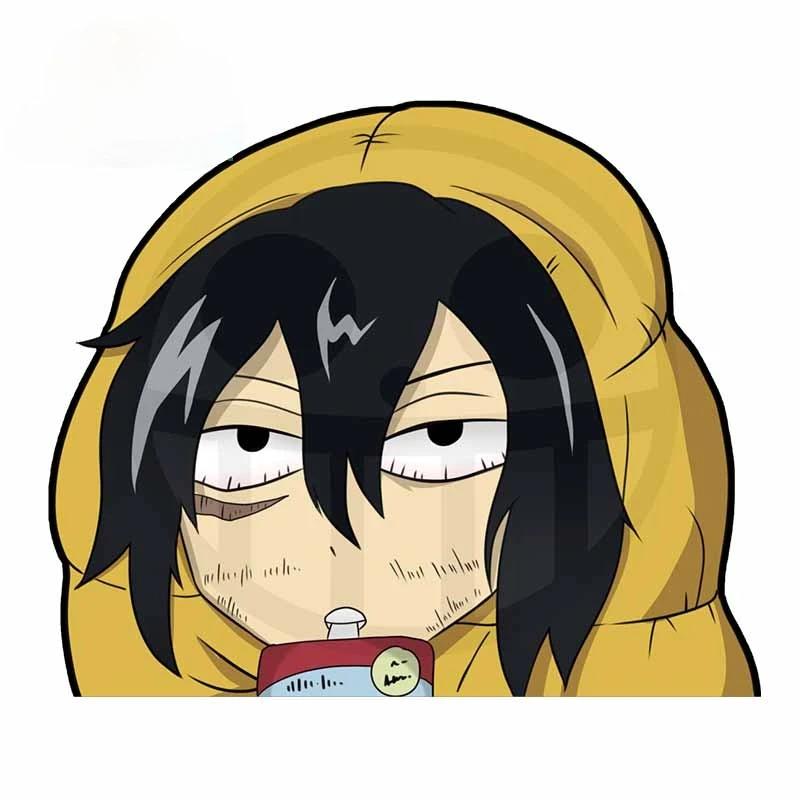 13cm X 12cm for Aizawa Eraserhead In Sleeping Car Stickers and DecalsFashion Car Accessories DIY Occlusion Scratch Doors Windows
13cm X 12cm for Aizawa Eraserhead In Sleeping Car Stickers and DecalsFashion Car Accessories DIY Occlusion Scratch Doors Windows