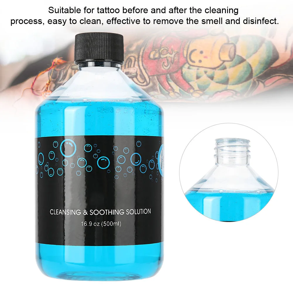 

500ml Natural Plant Extract High Enrichment Tattoo Aftercare Solution Cleaning Process Liquid Soap Tattoo Supplies Accessories