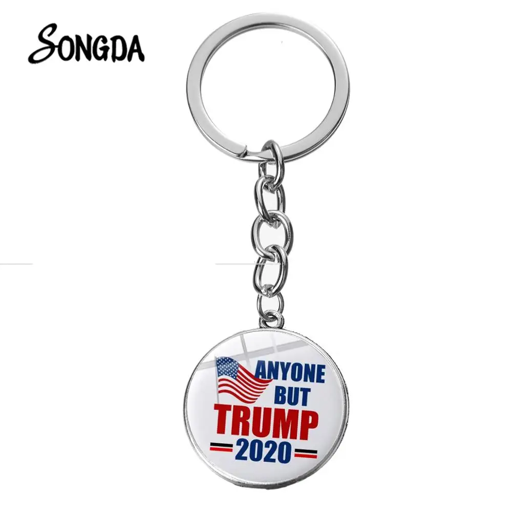 Брелок для ключей всех кто только Трамп 2020 из сплава сохраняет Америку фанатов