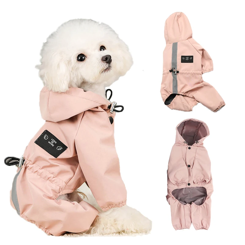 Pet Dog Raincoats Waterproof Breathable Reflective Clothes Dog Hoodie Four-legged Raincoat Cat Costume Cat And Dog Supplies
Pet Dog Raincoats Waterproof Breathable Reflective Clothes Dog Hoodie Four-legged Raincoat Cat Costume Cat And Dog Supplies