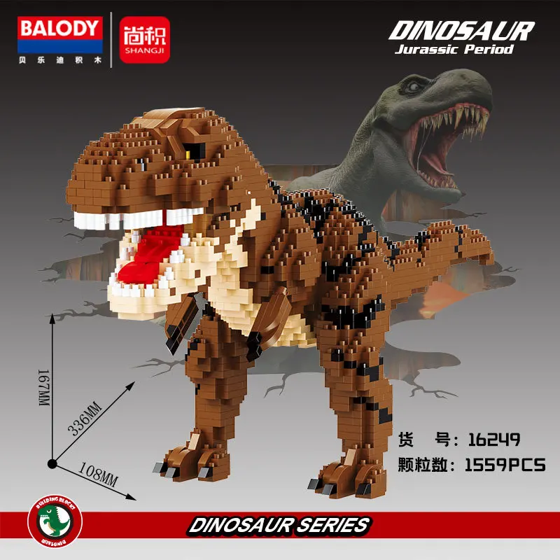 Balody Mini Blocks Dinosaur Building Toy Tyrannosaurus Jurassic Park Triceratops Kids Toys for Children Gifts Boy Present 16249
Balody Mini Blocks Dinosaur Building Toy Tyrannosaurus Jurassic Park Triceratops Kids Toys for Children Gifts Boy Present 16249