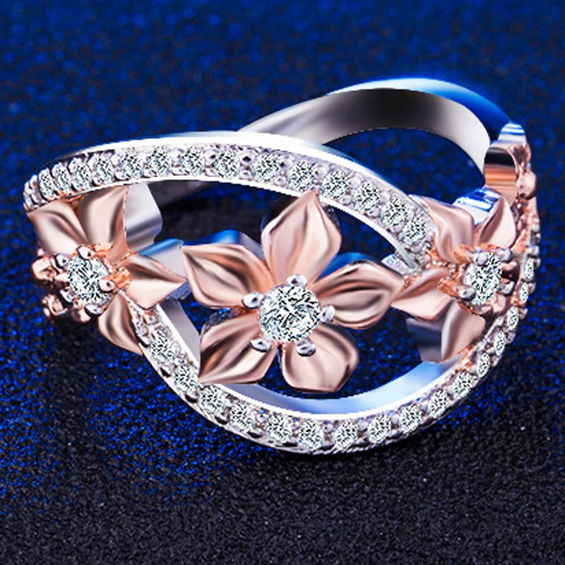 Clearance sale Fashion Wedding Flower Jewelry for Women White Zircon Silver Color Ring Size 6 7 8 10 Two Tone Style
Clearance sale Fashion Wedding Flower Jewelry for Women White Zircon Silver Color Ring Size 6 7 8 10 Two Tone Style
