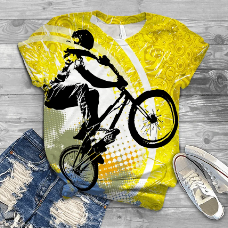 Harajuku Woman Tshirts Women Summer Plus Size Short Sleeve Bicycle Printed O-Neck Tops T Shirt Femme T-Shirts Mujer Camisetas
Harajuku Woman Tshirts Women Summer Plus Size Short Sleeve Bicycle Printed O-Neck Tops T Shirt Femme T-Shirts Mujer Camisetas