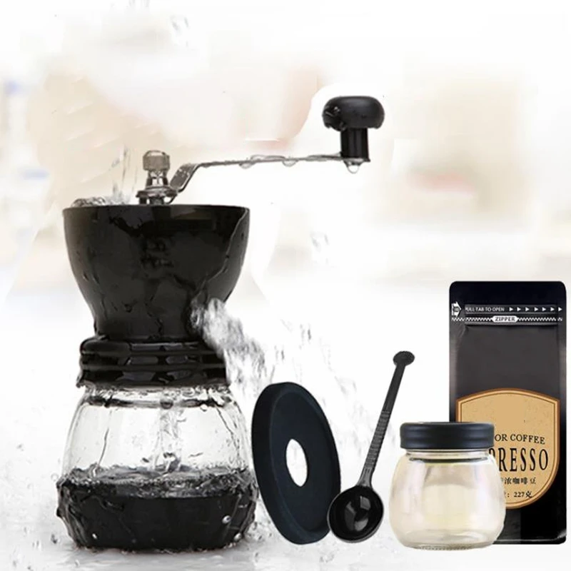 Coffee Grinder Portable Hand with Adjustable Set Conical Ceramic Burr Grinder Stainless Steel Coffee Mill for Espresso
Coffee Grinder Portable Hand with Adjustable Set Conical Ceramic Burr Grinder Stainless Steel Coffee Mill for Espresso
