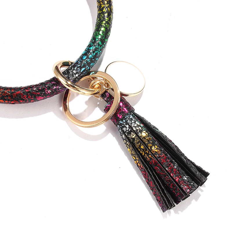 Fashion Multiful Color Tassel Keychain Enamel PU Leather O Key Chain Monogram Circle Wristlet Keychain For Women Girls Jewelry
Fashion Multiful Color Tassel Keychain Enamel PU Leather O Key Chain Monogram Circle Wristlet Keychain For Women Girls Jewelry