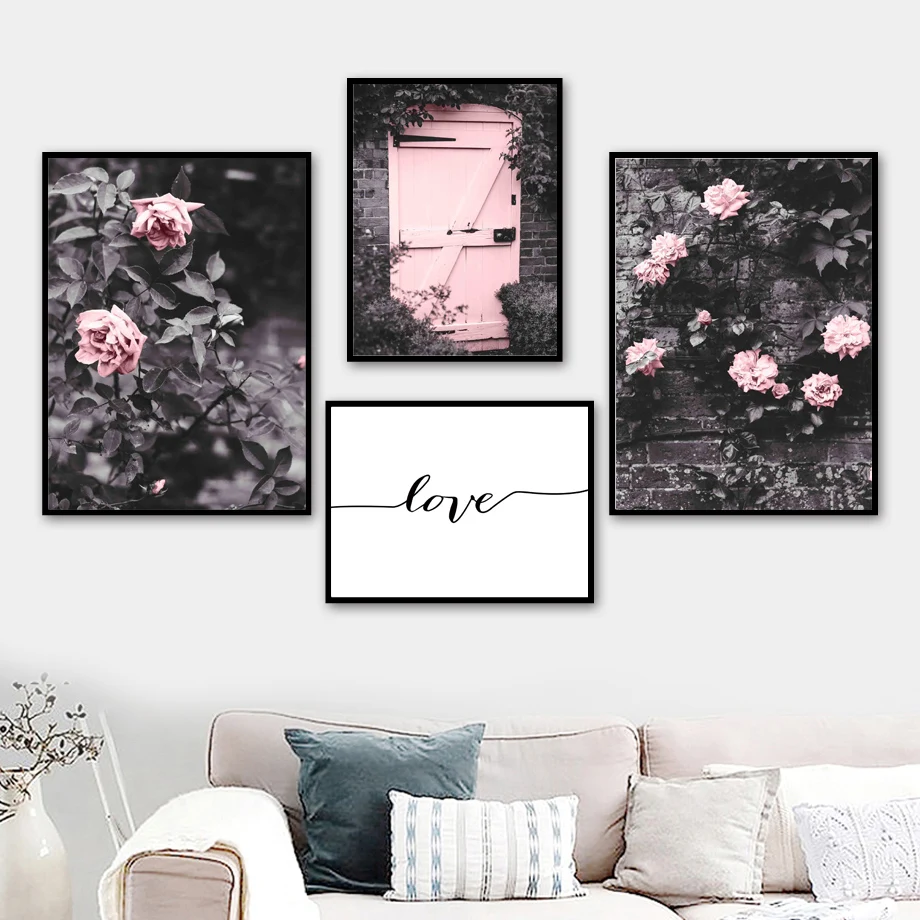 Pink Peony Eustoma Door Flower Plant Leaf Wall Art Canvas Painting Nordic Posters And Prints Wall Pictures For Living Room Decor
Pink Peony Eustoma Door Flower Plant Leaf Wall Art Canvas Painting Nordic Posters And Prints Wall Pictures For Living Room Decor