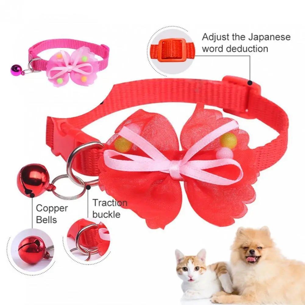 Pet Bow Collar Lovely Pet Dogs Cats Bowknot Collar with Bell Solid Color Wear-resistant Cat Collar
Pet Bow Collar Lovely Pet Dogs Cats Bowknot Collar with Bell Solid Color Wear-resistant Cat Collar