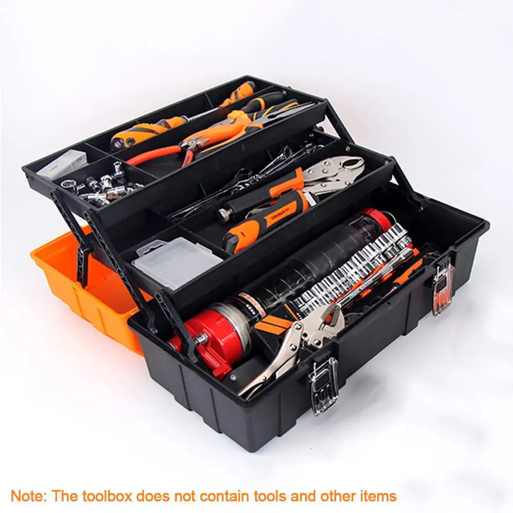 3 Layer Folding Toolbox Multifunctional Plastic Case Household Maintenance Electrician Tool Case Car Tool Box Tool Storage Box
3 Layer Folding Toolbox Multifunctional Plastic Case Household Maintenance Electrician Tool Case Car Tool Box Tool Storage Box