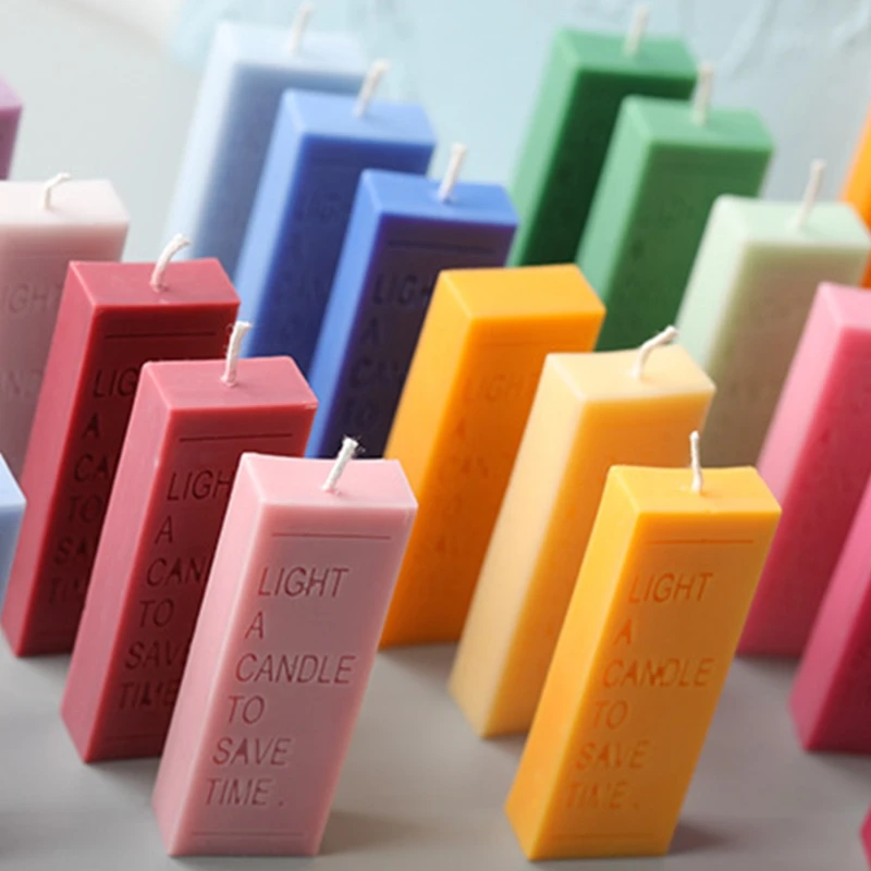 Rectangle letter candle mold INS popular style simple cool color style scented c 
Rectangle letter candle mold INS popular style simple cool color style scented c