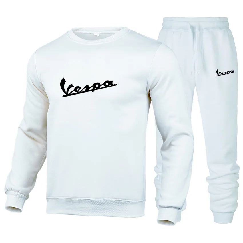Fleece Men's VESPA Car Logo Sportswear Tide Brand Handsome Sweater Spring And Autumn New Casual Round Neck Two-piece Suit 2021
Fleece Men's VESPA Car Logo Sportswear Tide Brand Handsome Sweater Spring And Autumn New Casual Round Neck Two-piece Suit 2021