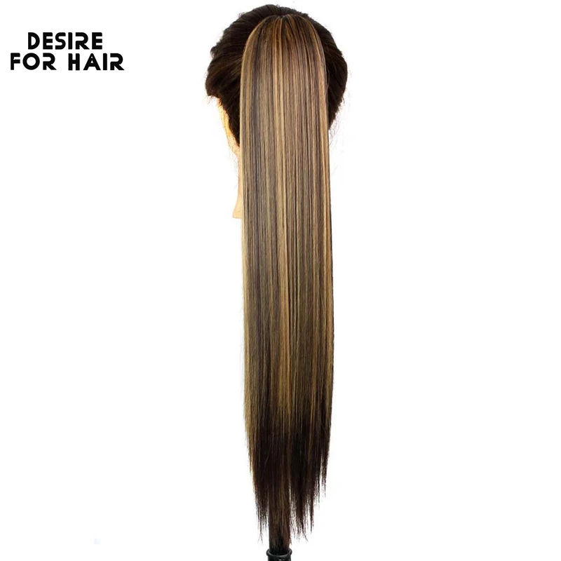 Desire for hair 24 дюйма длинный 150 г шелковистые прямые высокотемпературные