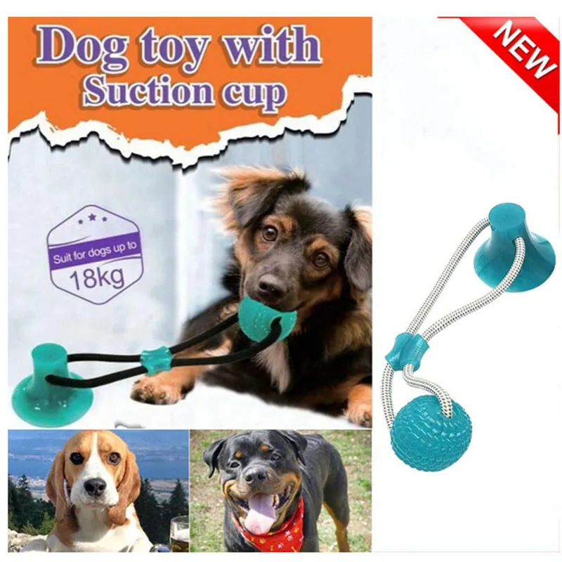 Multifunction Dog Bite Toys Rubber Chew Ball Cleaning Teeth Safe Elasticity TPR Soft Puppy Suction Cup Pet Molar
Multifunction Dog Bite Toys Rubber Chew Ball Cleaning Teeth Safe Elasticity TPR Soft Puppy Suction Cup Pet Molar