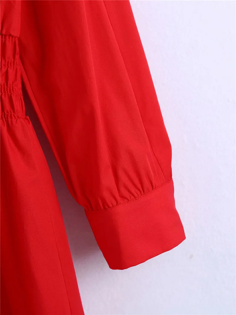 TMODA1704 Za 2021 Summer Women Smocked Elastic Waist Poplin Mini Dress Vintage Lapel Collar Long Sleeve Female Dresses Mujer
TMODA1704 Za 2021 Summer Women Smocked Elastic Waist Poplin Mini Dress Vintage Lapel Collar Long Sleeve Female Dresses Mujer