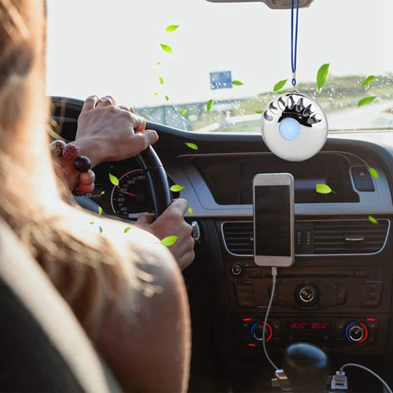 2 Pack Personal Wearable Air Purifier Necklace Mini Portable Air Freshner Ionizer Negative Ion Generator Three Modes 
2 Pack Personal Wearable Air Purifier Necklace Mini Portable Air Freshner Ionizer Negative Ion Generator Three Modes